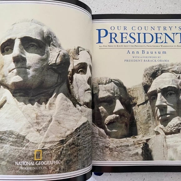Our Country’s Presidents Hardcover Book National Geographic Leather Silver Gilde - Picture 4 of 8